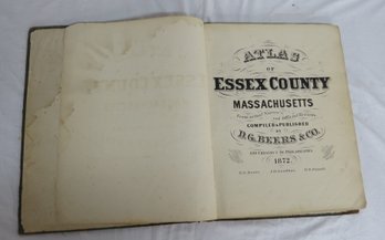 Two Copies Atlas Of Essex County Published By B.G. Beers Philadelphia, 1872