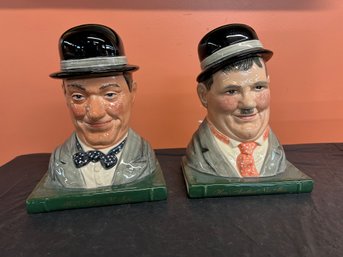 Laurel And Hardy Royal Doulton Bookends