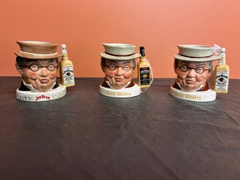 Three (3) Royal Doulton Liquor Containers - Mr Pickwick