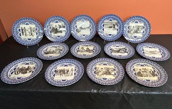 Thirteen (13) Royal  Doulton Gibson Girl Plates