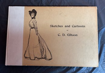 Charles D Gibson Book - Sketches And Cartoons - 1901