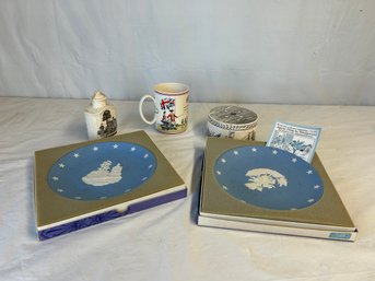 Five (5) Wedgwood Historical Theme Pieces