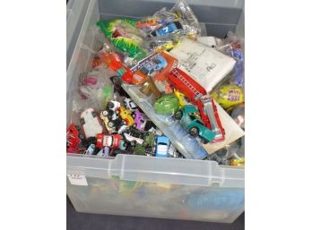 Bin Of Misc Cars And Trucks Including 5 Ideal In Boxes
