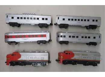 Lionel Santa Fe Double Engine Train Set With Double Diesel Engines