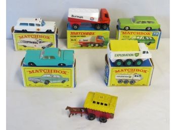 5 Matchbox Series With Boxes Plus One. See Photos For Details