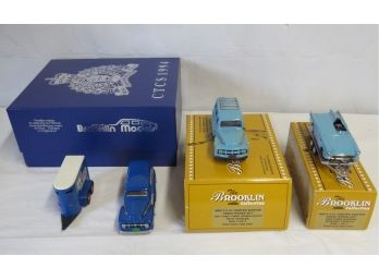 4 Brooklin Die Cast Cars In Original Boxes.  See Pictures For Models.