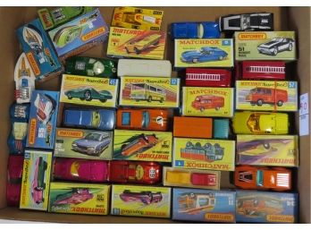 Large Lot Of Matchbox Cars With Boxes. See Photos For Details
