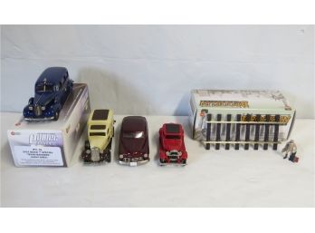 4 Brooklin Die Cast Cars In Original Boxes With Extra.  See Pictures For Models.