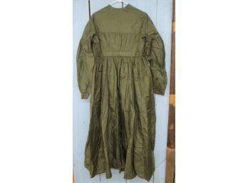 Two Green Long Sleeve Victorian Dresses