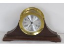 Contemporary Seth Thomas Ships Clock On Wooden Stand