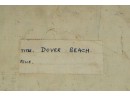 R. C. Sinker Oil On Panel Dover Beach Signed 1958
