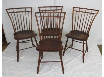 Set Of 4 Birdcage Windsor Side Chairs