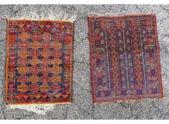 Two Oriental Scatter Rugs, 20 X 24 And 18 X 22