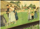 LARGE DUTCH SCENE CHROMOLITHOGRAPH BY HENRI CASSIERS OF BELGIUM CIRCA  EARLY 1900’s