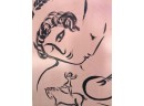 MARC CHAGALL ORIGINAL LITHOGRAPH POSTER 1959 “ Le Peintre En Rose”