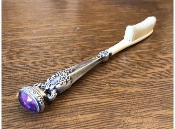 ANTIQUE STERLING SILVER VANITY NAIL BRUSH BY FOSTER & BAILEY