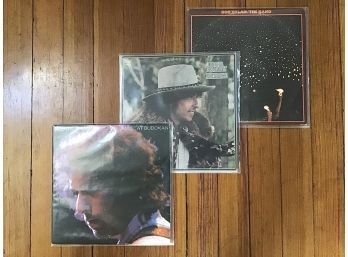 LOT OF 3 BOB DYLAN LP RECORDS BEFORE THE FLOOD, DESIRE & BUDOKAN
