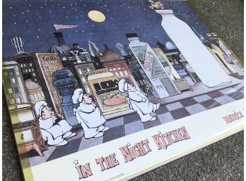 MAURICE SENDAK IN THE NIGHT KITCHEN 1970 RARE BOOKSTORE ONLY PROMO POSTER