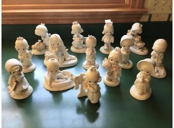 LOT OF 14 PRECIOUS MOMENTS FIGURINES
