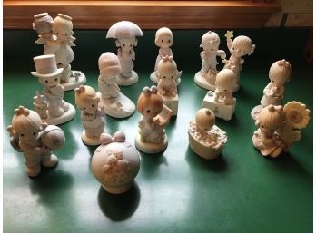 LOT OF 15 PRECIOUS MOMENTS FIGURINES
