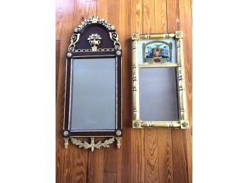 PAIR OF VINTAGE GILTED MIRRORS