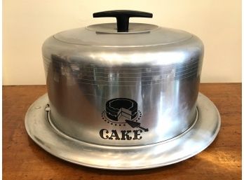 1950's MID CENTURY CAKE PLATE CARRIER BY WEST BEND