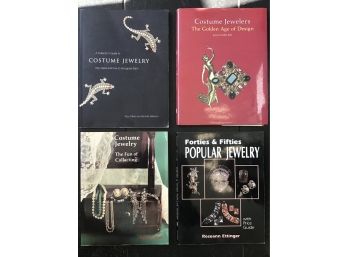 LOT OF 4 COSTUME JEWELRY COLLECTOR’S BOOKS & ID GUIDES ~SCHIFFER~