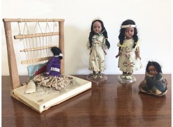 Lot Of Native American Tourist Trade Dolls