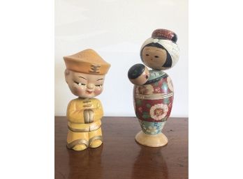 Pair Of Bobble Head Nodders From Japan