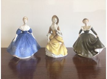 Lot Of 3 Royal Doulton Ladies Figurines