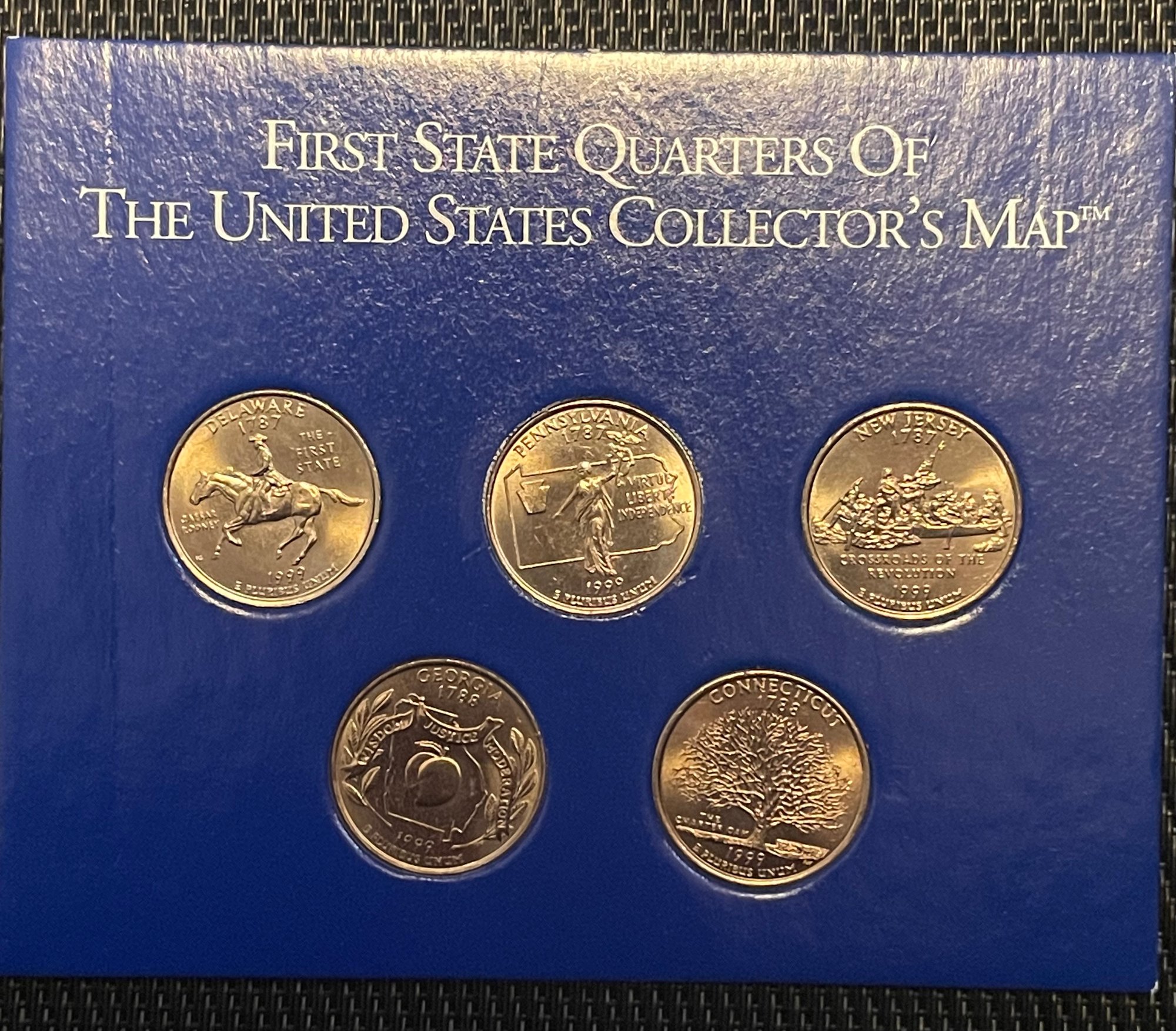 First State Quarters Of The US Collectors Map 1999 P #9315 ...