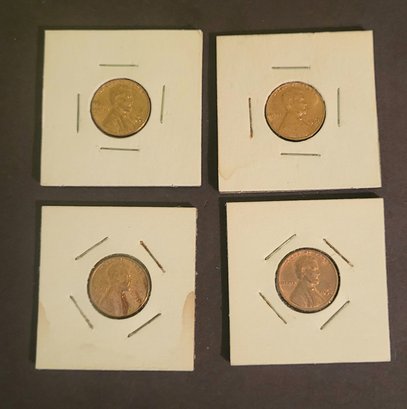 1968 USA ONE CENT PENNIES--COLLECTION OF 4 ( 5 OF 7)