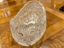 Vintage European  Crystal- Queen Lace Cut Work-oval Shape Bowl