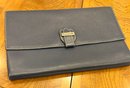 Vintage Blue Leather Guy Laroche Clutch Handbag