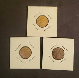 1969-D USA ONE CENT PENNIES--COLLECTION OF 3 ( 2 OF 3)