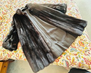 Vintage Black Gama Mink Coat-custom Designed
