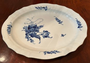 Vintage Royal Copenhagen-Denmark- Blue Flowers Braided- 16' Oval Platter     10/1557