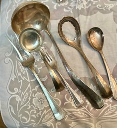 Antique Sterling Silver- 6 Assorted Serving Pieces Sterling-452 Grams