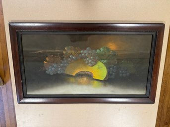 Antique  Framed Melon Grapes Print