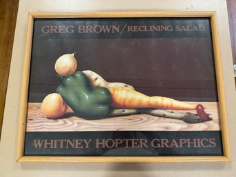 Greg Brown Reclining Salad Whitney Hopter Graphics Art Print