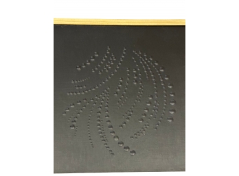 KELLY FINZEL Black Dots Minimalist Texture Art, Imber Studios, Framed.