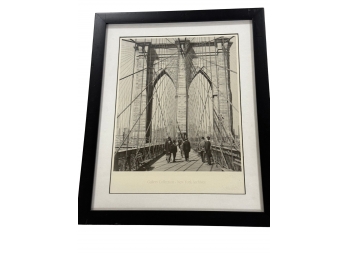 Vintage Brooklyn Bridge Print