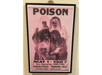 Vintage  'Poison'   Framed   Poster