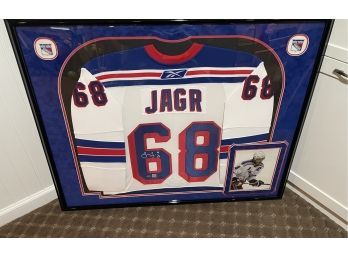 Jaromir Jager- 'JAGR'  #68  New York Rangers-Professionally Framed Jersey   W/ Steiner COA & Framing