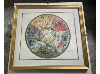 Vintage 'Marc Chagall, Paris Opera Ceiling', Lithograph Limited Edition 101/500 Signed Lithograph