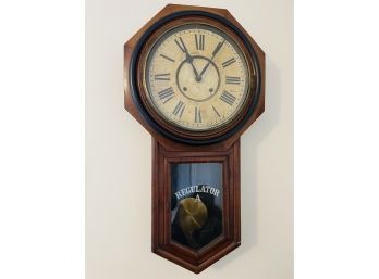 Antique Marked ' A'  Ansonia Style. Regulator Clock