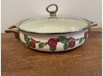 Vintage Franciscan Rose Pattern Covered Sauce Pan