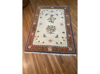 Vintage Asian Design   Sculpted Wool Carpet- Rashid And     Sons Carpets- India    2 Of Three