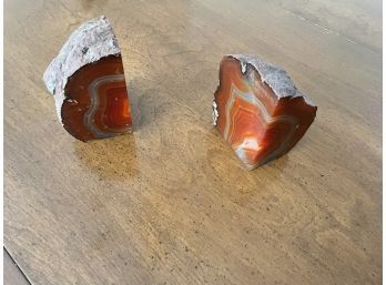 Natural Polished Stone Book Ends