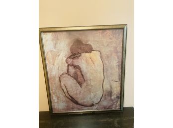 Vintage   'Picasso' Poster Blue Nude